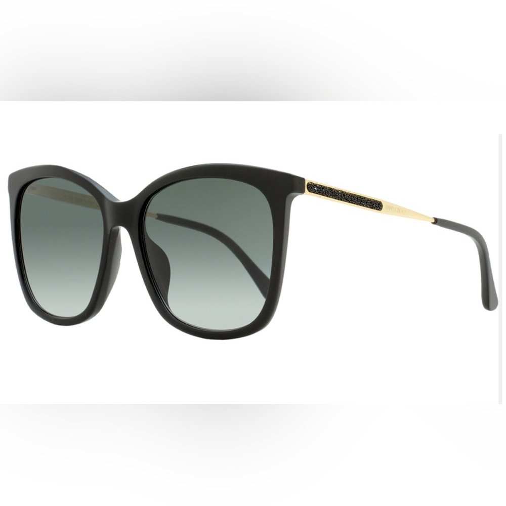 Jimmy Choo Butterfly Sunglasses Nerea /G 8079o Black/Gold 57mm